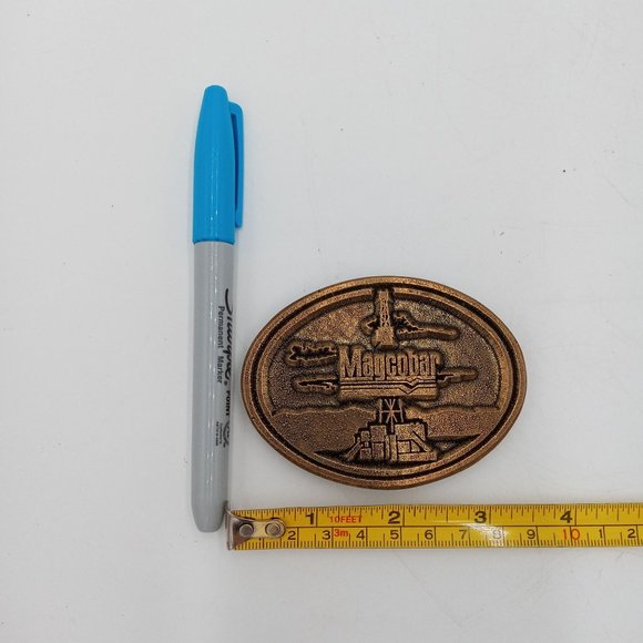 Magcobar Belt Buckle Drilling Fluids Vintage Roughneck Oilfield Oil Field Dyna U - Picture 2 of 5